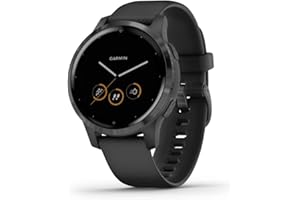 Garmin vivoactive 4, GPS Smartwatch, Features Music, Body Energy Monitoring, Animated Workouts, Pulse Ox Sensors and More, Bl