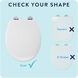 Croydex Capri Oval Soft Close Toilet Seat Quick Release Heavy Duty White view 8