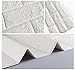 5-Pack 3D Brick Wall Panels Stickers PE Foam Self Adhesive Wallpaper Removable Wall Decoration,27.5’’30.30.27’’/pcs (White)