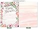 Baby Shower Invitations and Diaper Raffle Tickets. Set of 25 Pink Floral Fill In The Blank Style Cards, Envelopes, and Raffle Tickets.