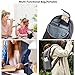 Travel Make-up Brush Organizer Bag,Pen Pencil Cup Holder Case for Desk,Portable Transparent Cosmetic Zipper Pouch,Waterproof Dust-Free Stand-up Small Toiletry Stationery Bag with Divider,Black
