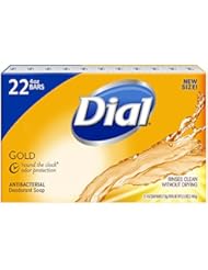 Dial Antibacterial Deodorant Soap, Gold - 4 Oz, 22Count