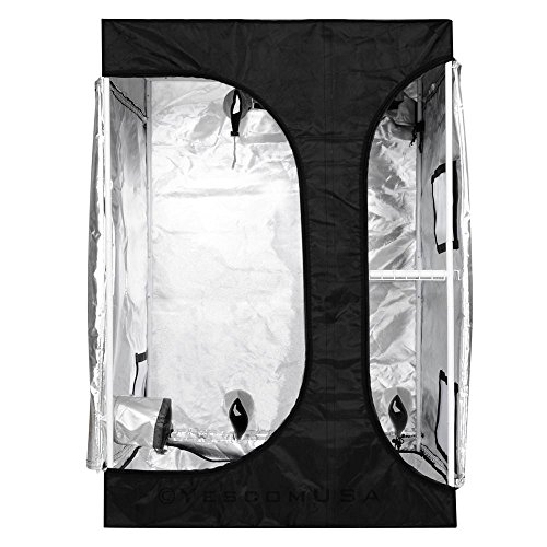 2-in-1 100% Reflective Mylar Hydroponics Indoor Grow Tent Propagation and Flower