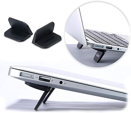 Amazon Co Jp Nitiumi ノートパソコンスタンド Pcスタンド 折りたたみ式 冷却スタンド 繰り返し使用 軽量 快適 薄型 傾斜 角度 放熱 冷却 タブレット用スタンド 15インチまで対応 2枚入り ブラック 家電 カメラ