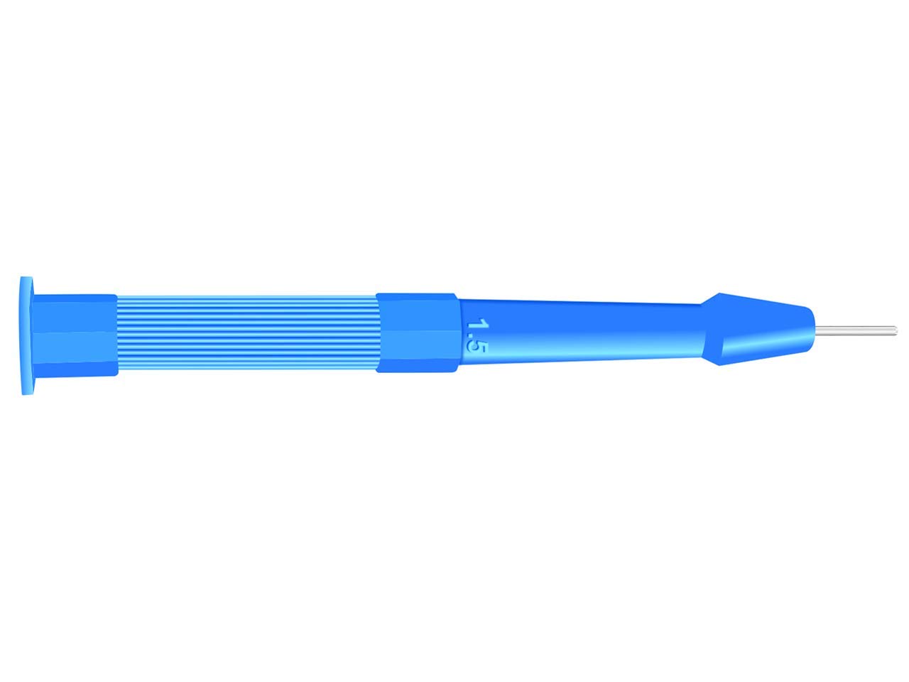 Gima - Biopsy Punch-Curette, Sterile, Disposable, Seamless Stainless Steel Sharp Cutting Edge, Latex Free, Ribbed Handle, Size: Ø 1.5 mm, Blade length: 8 mm, Pack of 10 Curettes in blister.