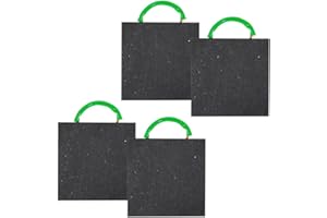 Mytee Products (4 Pack) Medium Outrigger Pad 18" x 18" x 1.5" Thick for Crane, Wrecker, Tow Truck, Service Truck - Black