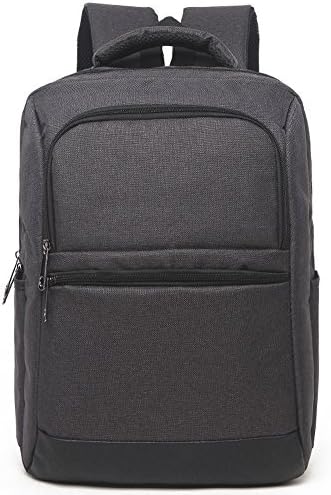 Large Capacity Leather Computer Backpack Travel Bag Laptop Canvas Rucksack