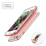 iPhone 7 Battery Case ,Joyroom Ultra Slim Extended Battery Case for iPhone 7 with 2300mAh Capacity Portable Charger Case (Rose Gold)