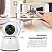 Home Security Camera System, MWAY HD 1080P WiFi IP Camera,2 Way Audio,Night Vision,Indoor/Outdoor Cam for House, Baby, Pet Security white