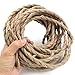 Summer-Home 32.8Ft Antique Industrial Electrical wire,Twisted Electric Rope Light Cord,Hemp Rope Covered Light Wire,Vintage Style Lamp Cord