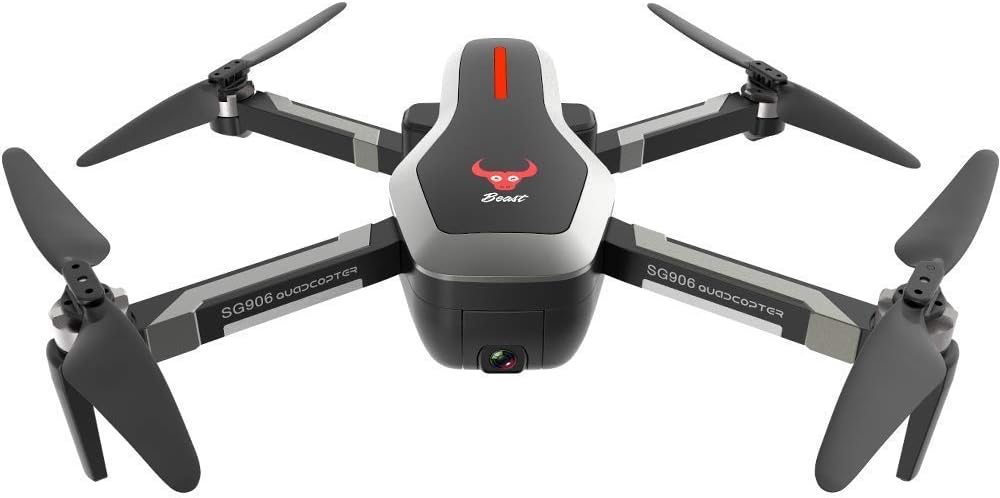 Rabing RC Drone with 4K HD Dual Camera, Optical GPS Flowing Interest, Encircling Brushless Foldable 5G Fpv Wifi RC Quadcopter with Camera Gesture Photo Video Powerful Battery Multifunctional Drone