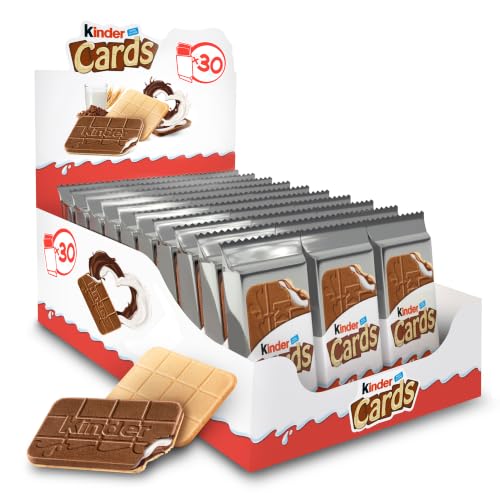 Kinder Cards Wafer Biscuit, Pack of 30 x 25.6g (£9.93 with S&S)