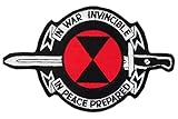 7th Infantry Division IN WAR INVINCIBLE - IN PEACE PREPARED Embroidered Patch - Approximately 5 3/4