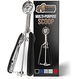 Gorilla Grip Stainless Steel Multipurpose BPA-Free Spring Scoop, 1 TBSP, for Melon, Cookie Dough, Ice Cream Scoops, Perfect P
