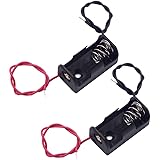 LAMPVPATH (Pack of 2) 14250 Battery Holder, 1/2AA Battery Holder, ER14250 Battery Holder, 1/2AA 3.6V Battery Holder with Lead