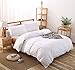 Whitecottonworld 800 Thread Count Duvet Cover Oversized King 1 Piece, Egyptian Cotton Duvet Cover 1 pc with Zipper Closer & Corner Ties (Oversized King (98 x 120 Inch), White Solid)