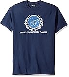 United Federation of Planets Logo -- Star Trek Adult T-Shirt, Navy, XXX-Large