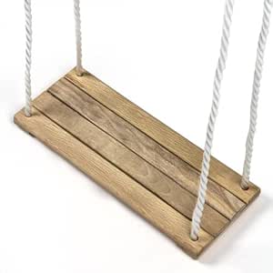 Columpio infantil madera hasta 60 kg – Ajustable a 180 cm: Amazon.es