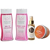 Mariana Zapata Shampoo & Conditioner Kit - Coconut Scented Hair Care Set (4 Pack) with Perfume Capilar & Termoprotector