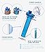 Hydracy Fruit Infuser Water Bottle - 25 Oz Sports Bottle with Full Length Infusion Rod and Insulating Sleeve Combo Set + 27 Fruit Infused Water Recipes eBook Gift - Azure Blue
