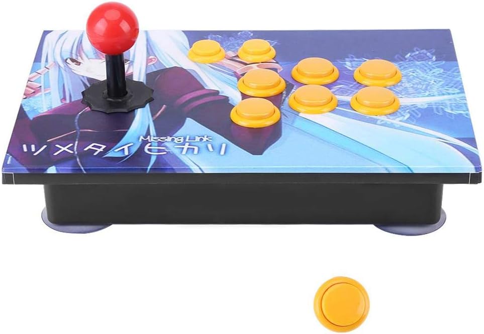 Arcade Game Joystick, USB Game Controller, PC Computer Arcade Computer Arcade Game Control Device with Zero Delay Handle Buttons for Many Game Types