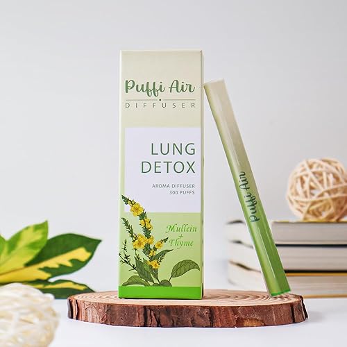 PuffiAir Lung Detox Aroma Diffuser | Natural Mullein Leaf Aromatherapy  Support