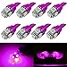 SAWE - T10 Wedge 5-SMD 5050 LED Light bulbs W5W 2825 158 192 168 194 (8 pieces) (Pink/Purple)