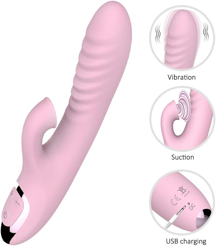 USB Rechargeable Adùllt Toy for Women Pleasure Sùcking and Thrusting Waterproof Six Toys for Female T-Shirts