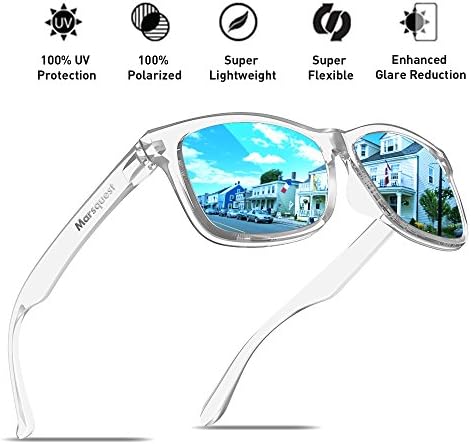 Mens Polarized Sunglasses - Momentum Memory Material Durable & Lightweight