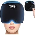 Hilph Migraine Headache Ice Cap for Chemotherapy with Top Coverage for Migraines & Headaches Relief, Flexible Adjustable Cold & Heat Therapy Cap for Tension Headche, Stress Relief, Hangover, Black