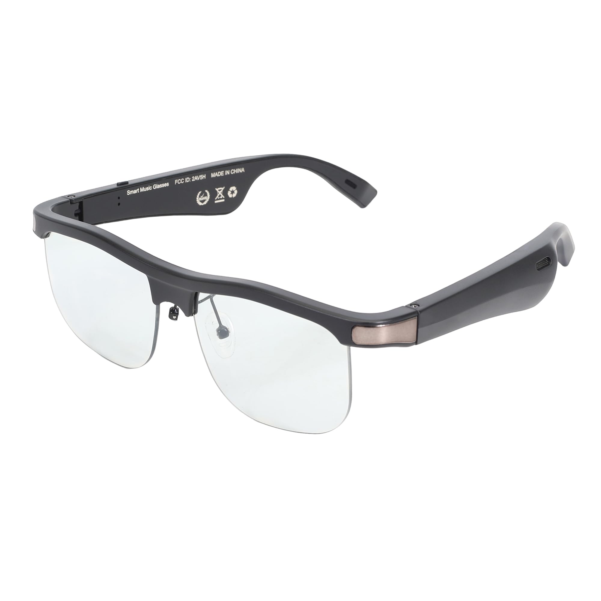 Photo 1 of RERBO Bluetooth Smart Glasses, Polarized Sunglasses for Men Women, Open Ear Sport Sunglasses, Built in Mic, Voice Assistant, Bluetooth 5.0, UV400 Protection (Grey)