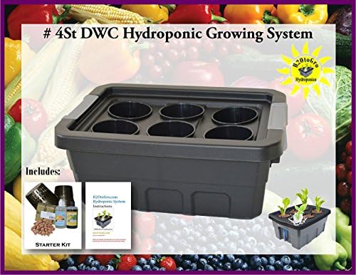 Complete Hydroponic Growing system DWC #4St-6 H2OtoGro