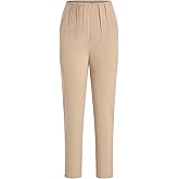 winkbay Women's High Waisted Tailored Pants Dressy Casual Pleated Work Office Trousers with Pockets