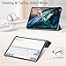 Ztotop Case for iPad Pro 12.9 Inch 2018-Slim Trifold Stand Cover with Auto Wake/Sleep and Rugged Translucent Back Cover Support 2nd Gen iPad Pencil Charging for iPad Pro 12.9 Inch 2018,Black