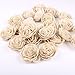 6 Pack Hessian Burlap Rose Flowers for Wedding Party Decoration (6cm)