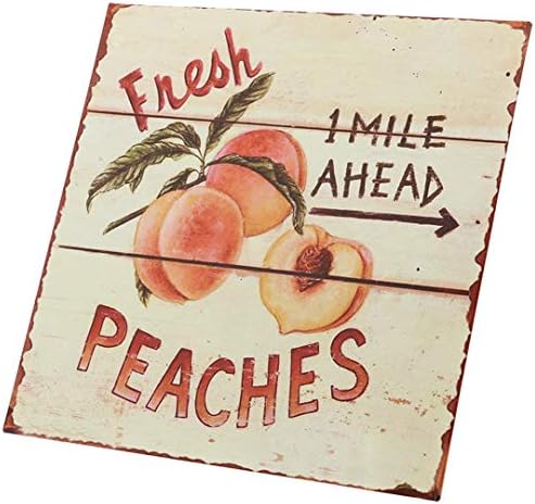 Vintage tin sign with classic home designs, priced at $12.95.