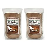 Healthworks Cacao Powder Raw Organic, 2lb (2 1lb Packs)