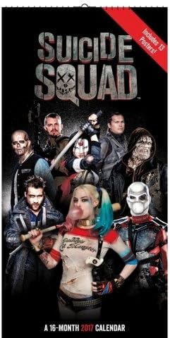 Suicide Squad Calendar 2017 -- Deluxe Mini Suicide Squad Poster Wall Calendar (6x12)