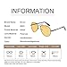 Mens Womens Classic Retro Night Vision Polarized Yellow Driving Glasses Anti-glare Rain Day Sun Glasses