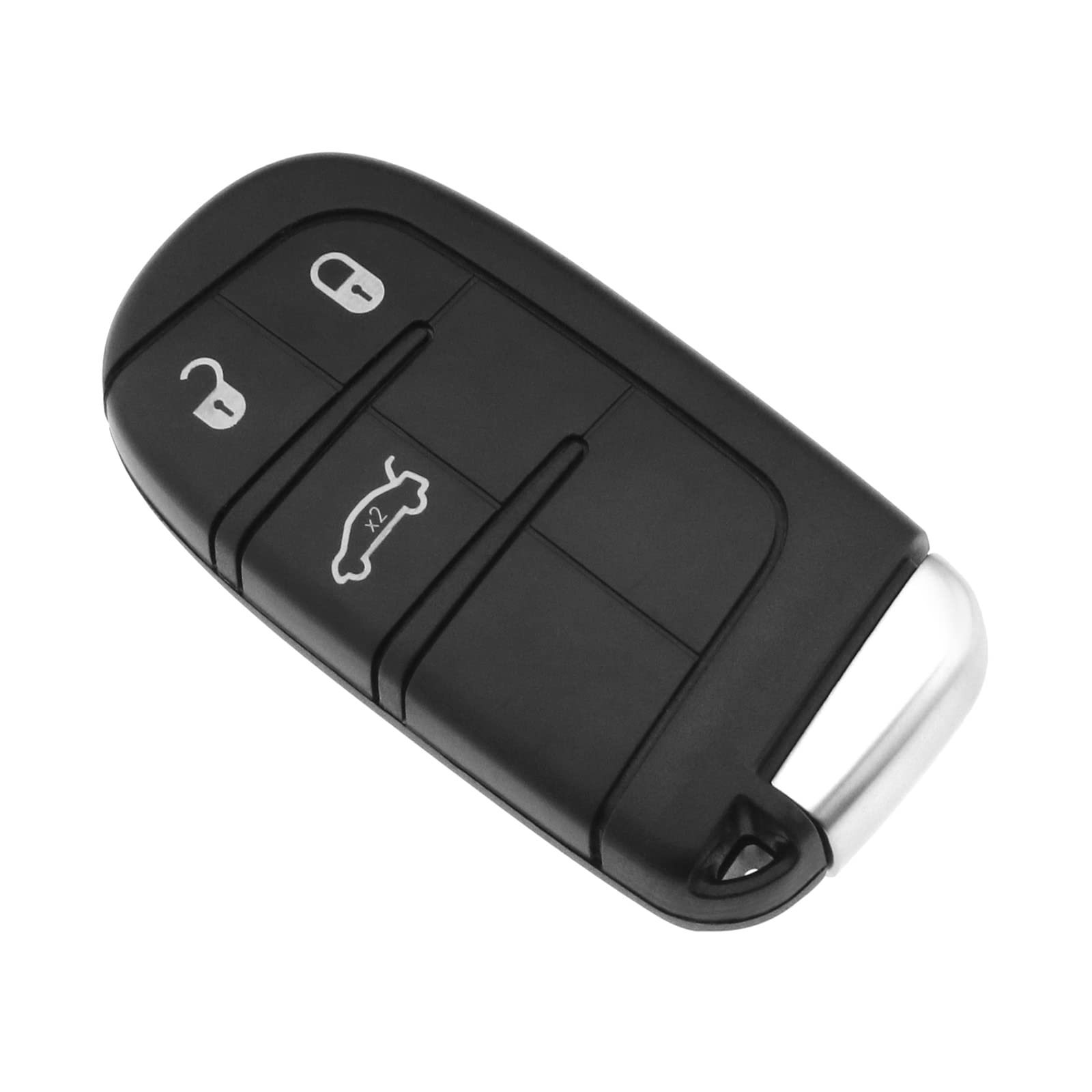 SG Store 3 Button Remote Key Shell Compatible with Jeep Cherokee KL Remote Fob 2014-2019 Compatible with Fiat 500X 2014-2018 3 Button Remote Smart Key Case