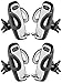 Beam Electronics (4 PACK) Universal Smartphone Car Air Vent Mount Holder Cradle Compatible with iPhone X 8 8 Plus 7 7 Plus SE 6s 6 Plus 6 5s 5 4s 4 Samsung Galaxy S6 S5 S4 LG Nexus Sony Nokia and More