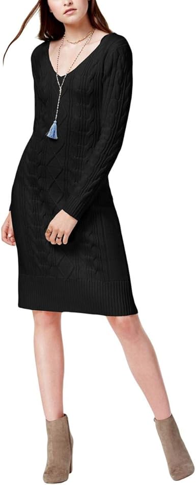 zipper sweater dress