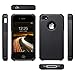 iPhone 4S Case, iPhone 4 Case, ULAK KNOX ARMOR Hybrid Dual Layer Protective Case Cover with Hard Plastic and Soft Silicone for iPhone 4S & iPhone 4 (Black)