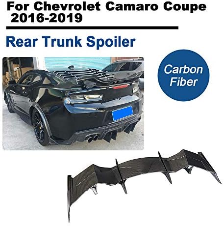 TGFOF Fits Camaro Coupe 2016-2019 Carbon Fiber Rear Boot Trunk Spoiler Lid Wing Lip