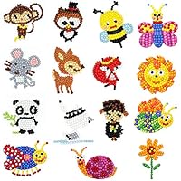 Suteng Diamond Painting Kits for Kids and Adult 5D DIY Diamond Sticker 15pcs Animal Print