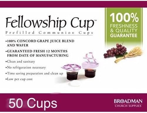 Prefilled Communion Cups juice/wafer-50 Cups Bagged