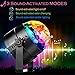 FSJEE LED Party Lights Magic Disco Ball Strobe Light, Remote Control DJ Portable Lights 3W 7Colors Sound Activated Stage Lights for Kids Birthday Gift Stage Wedding Holiday Party