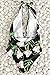 Cupshe Fashion Women's Lily Printing Padding Halter One Piece Swimsuit