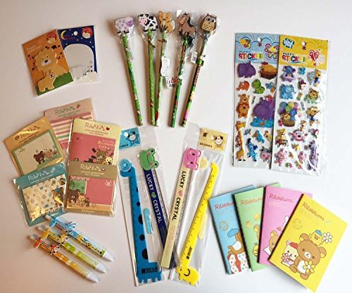 Teacher's Class Rewards Packs, Children's Party Gifts, Party Bag Fillers - mixed packs of erasers, staplers, pencils, stickers, pens, notebooks, sticky notes packs, various pack sizes (20)