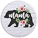 Mama Bear Watercolor Pink Roses Floral Flower PopSockets Adhesive PopGrip